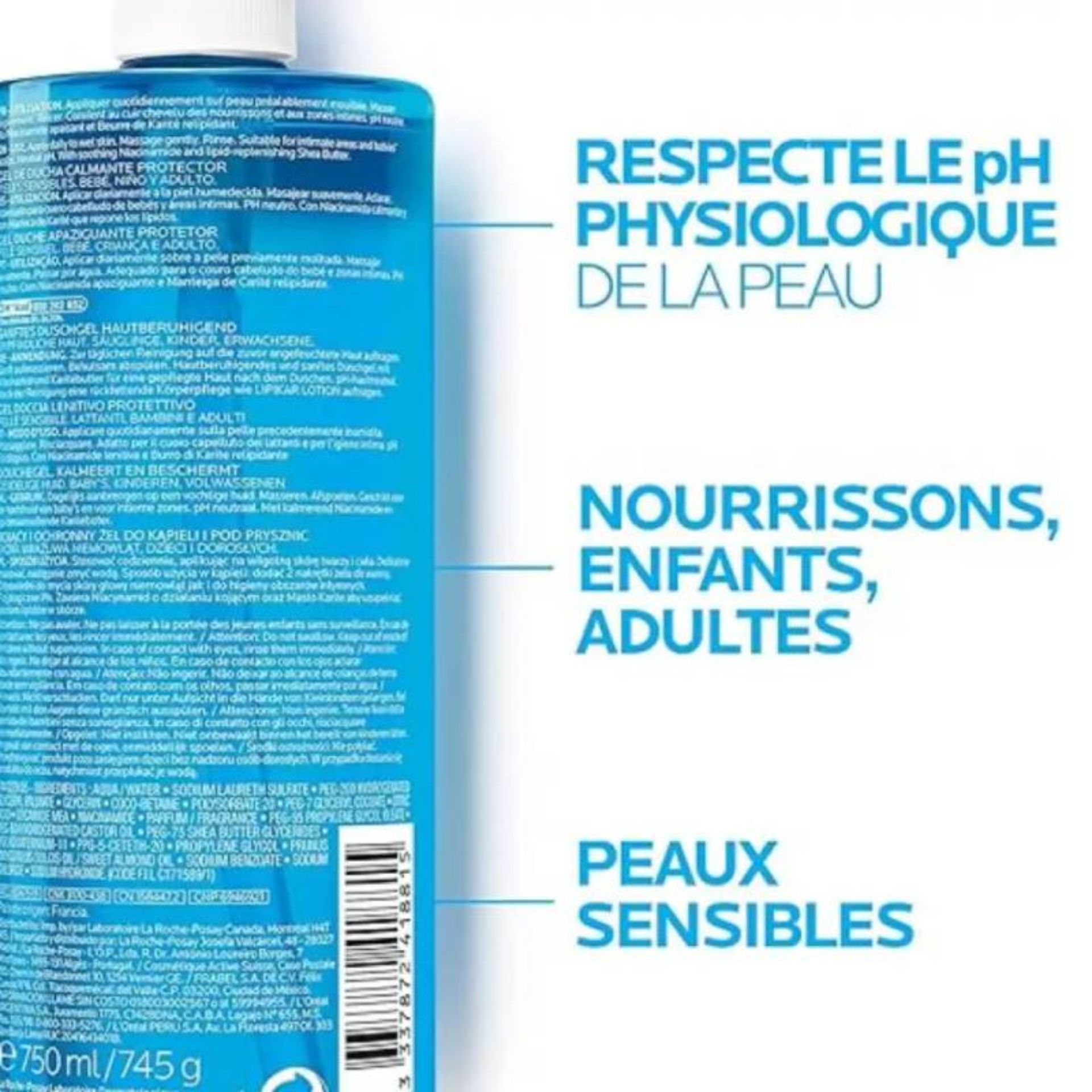 La Roche Posay Lipikar Gel Lavante 1L -50% 2a Unidade