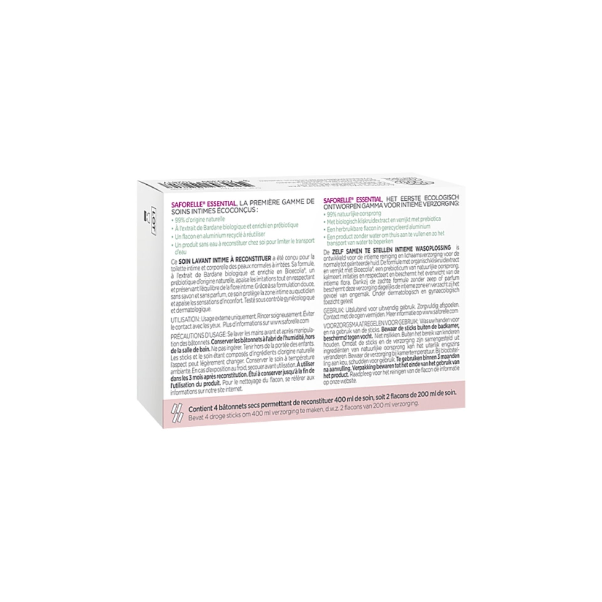 Saforelle Essential Recarga Barra x4