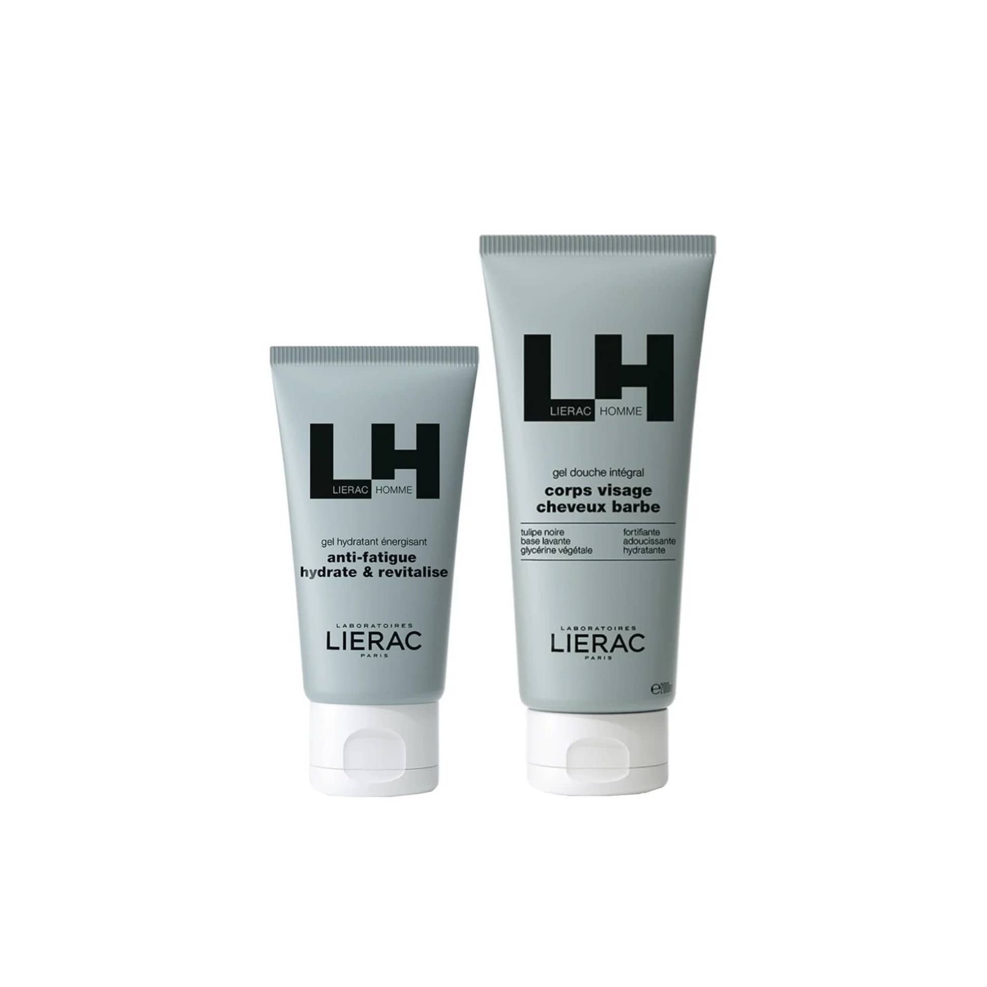 Lierac Homme Coffret Gel Hidratante + Gel de Duche 3-em-1