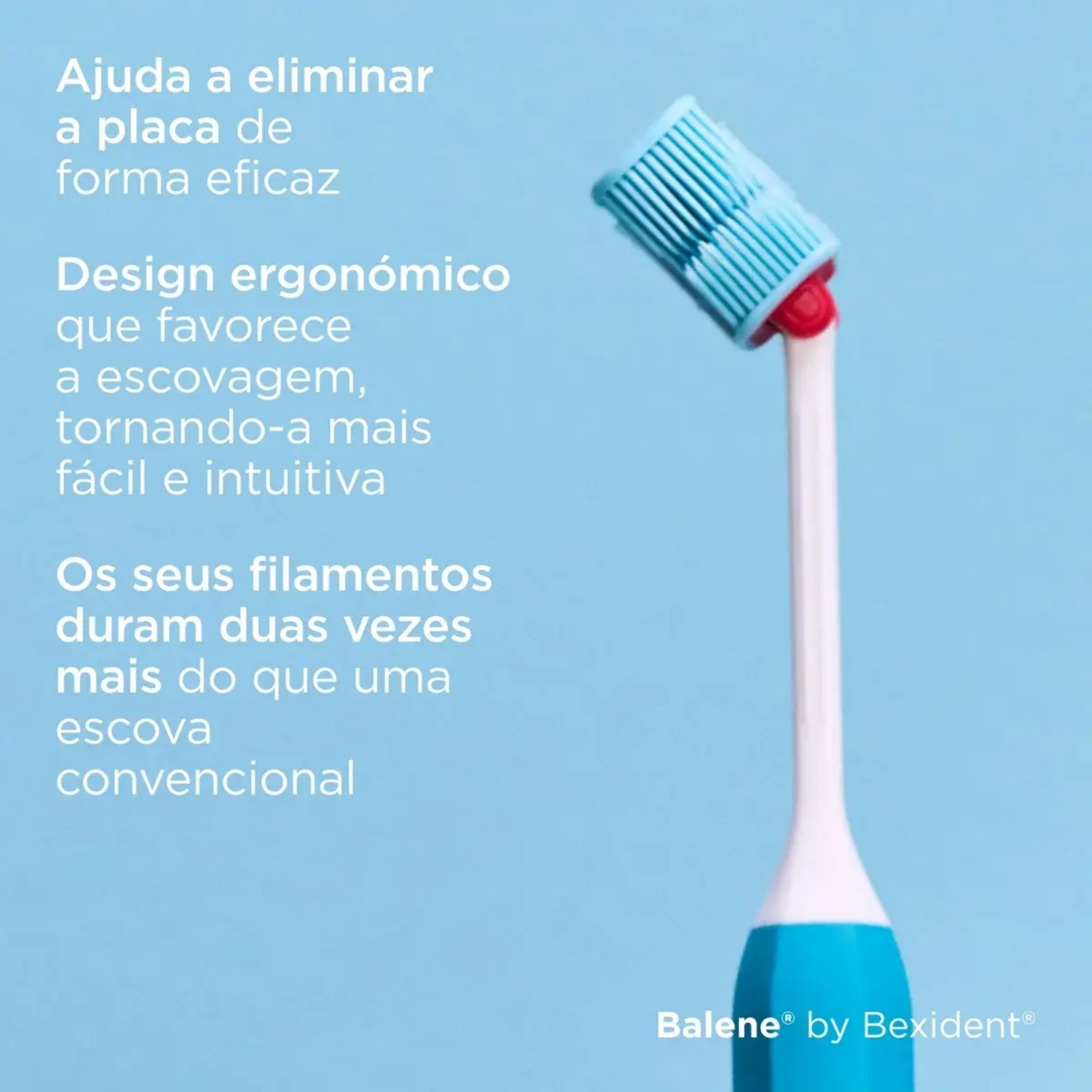 Balene by Bexident Junior Escova de Dentes 6A+ Azul