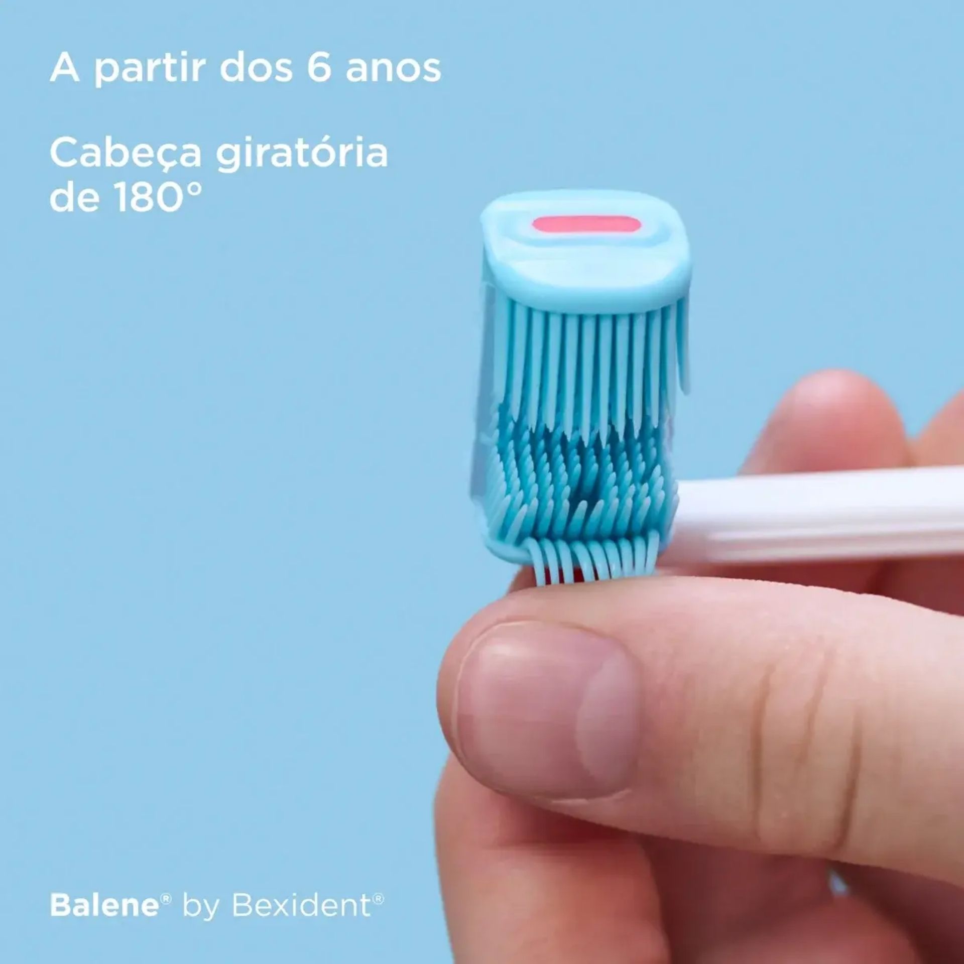 Balene by Bexident Junior Escova de Dentes 6A+ Azul