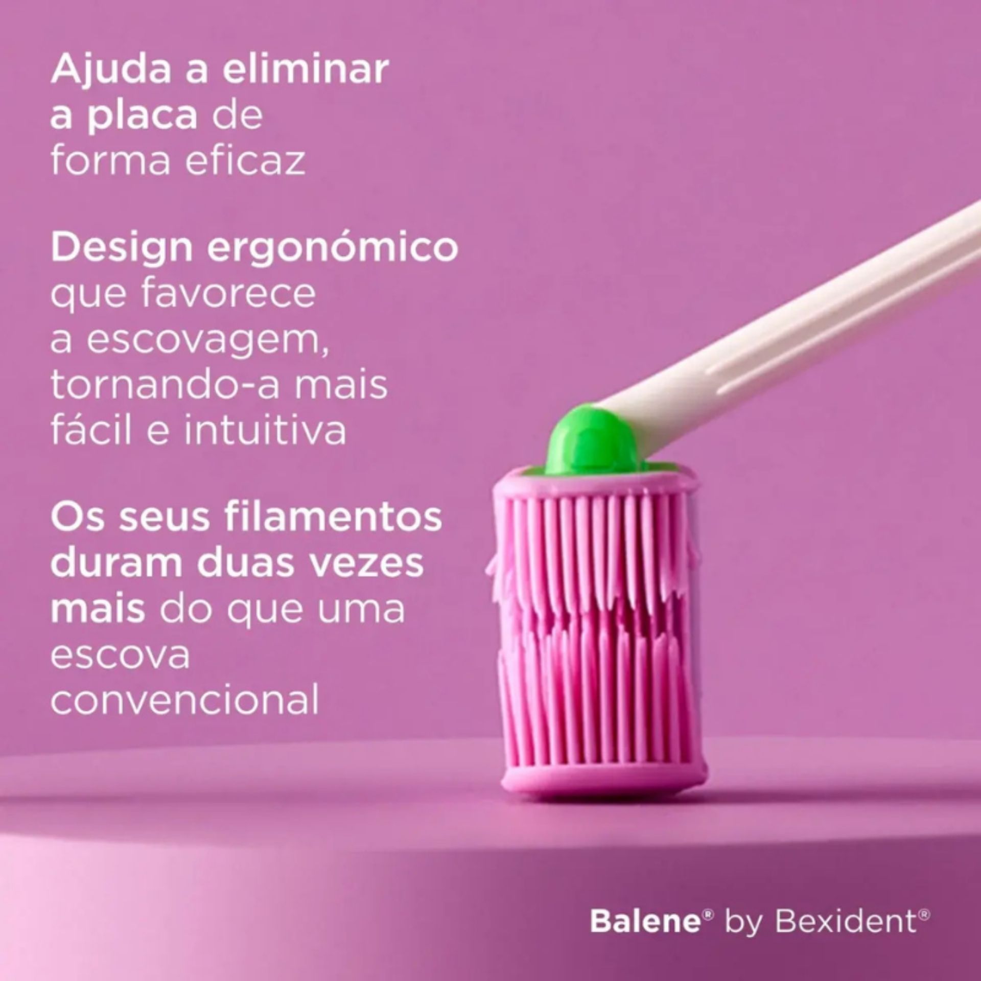 Balene by Bexident Escova de Dentes Júnior 6A+ Fúcsia