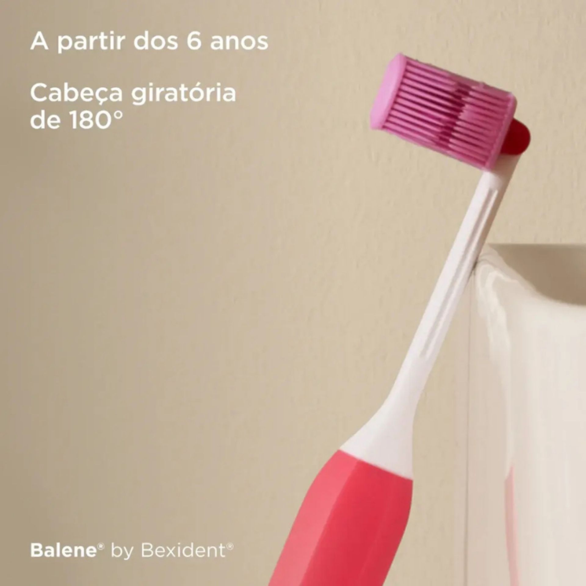 Balene by Bexident Escova de Dentes Júnior 6A+ Fúcsia