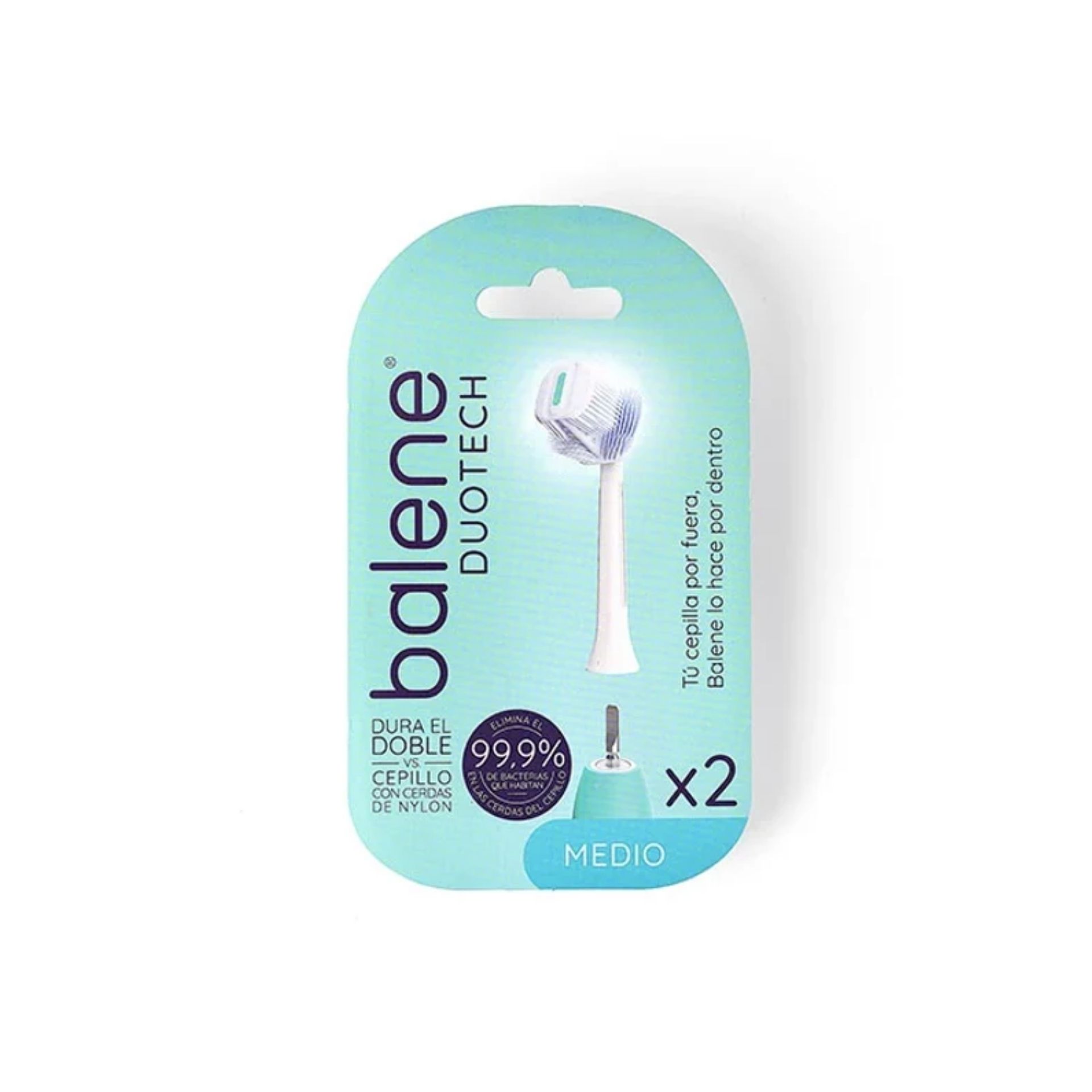 Balene by Bexident Duotech Escova Dentes – Recargas Média x2