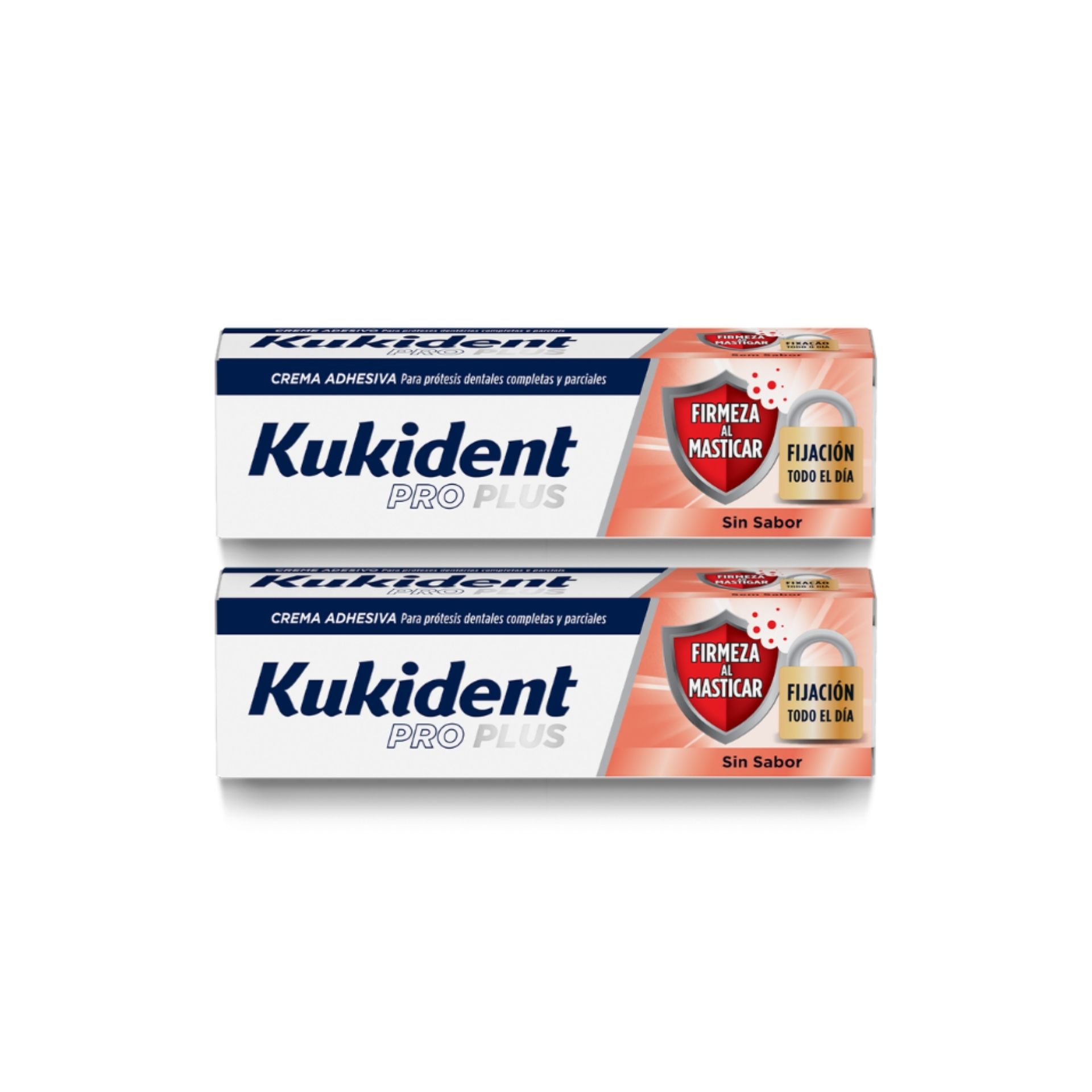 Kukident ProPl Firm Mast Cr Ad S/Sabor 40 g × 2 (Pack)