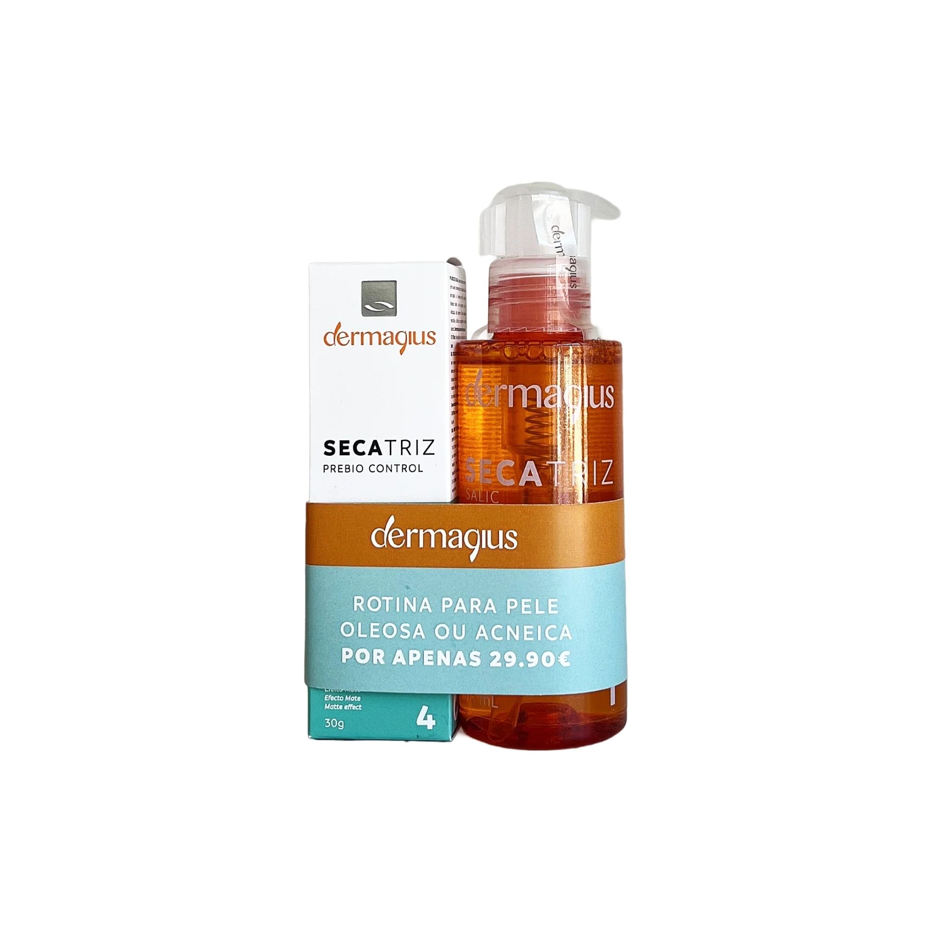 Dermagius Secatriz Salic + Prebio (Gel + Gel-Creme) — Pack cuidado pele oleosa / acneica