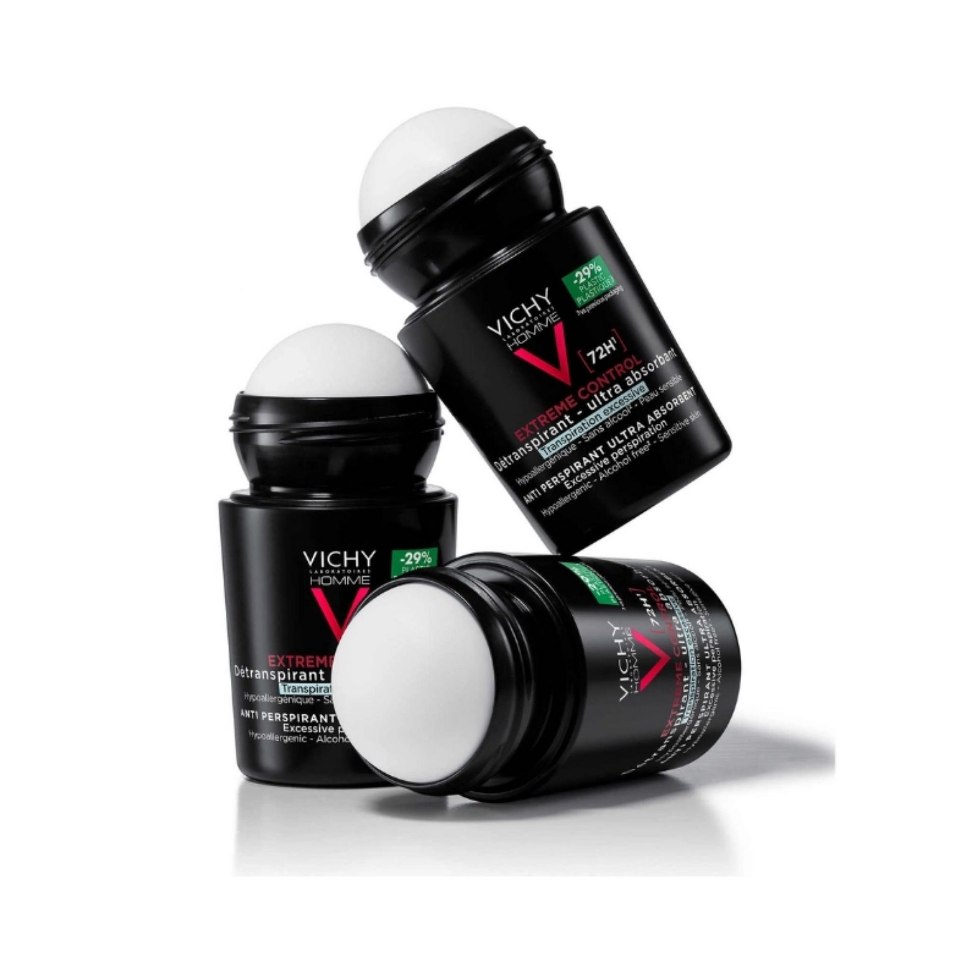 Vichy Homme Desodorizante 72H Roll-On 50 ml Pack Duplo