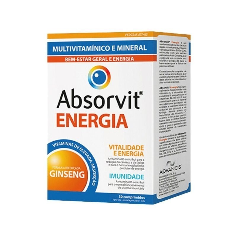 Absorvit Energia 30 comprimidos
