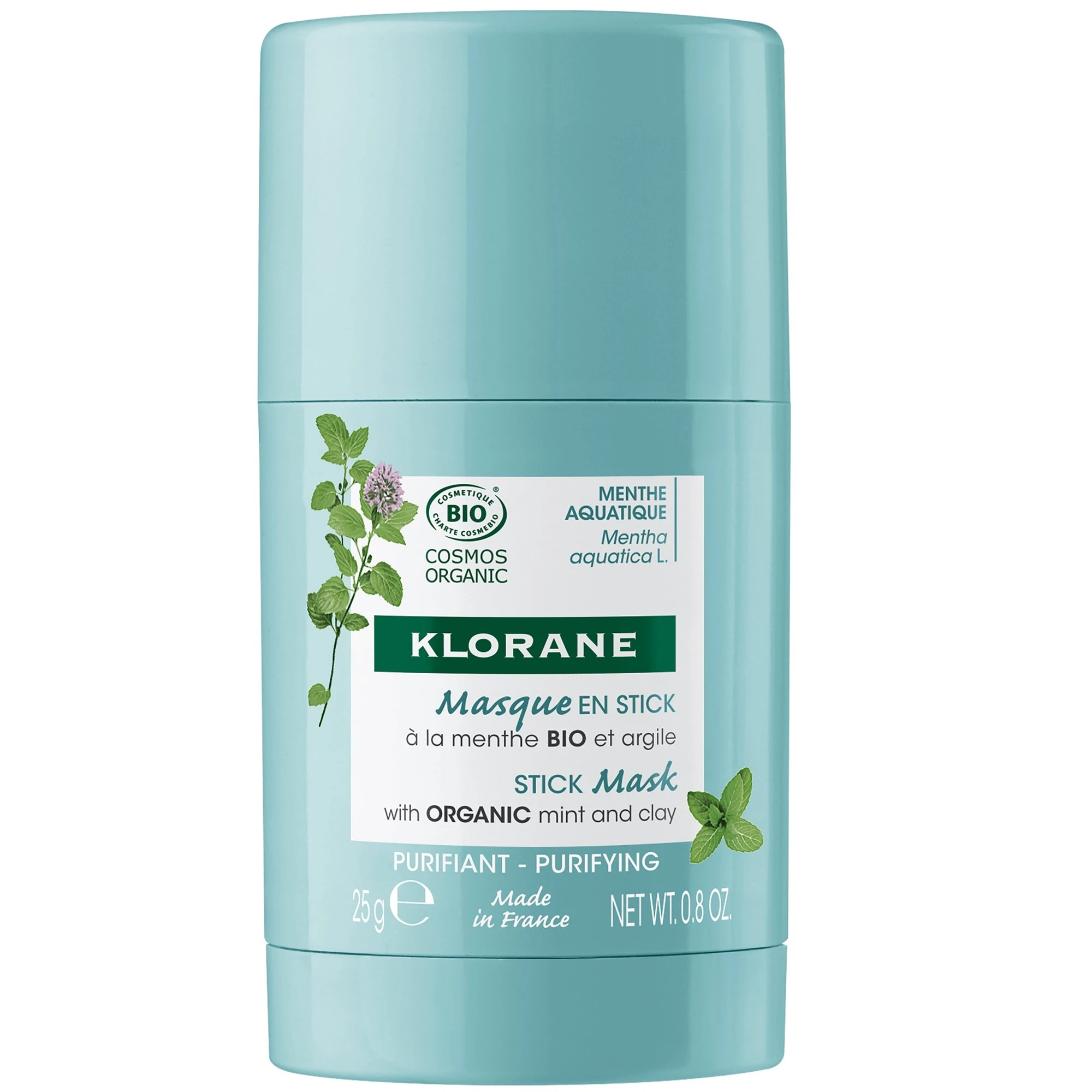 Klorane Detox Menta Aquática Máscara Facial em Stick 25g