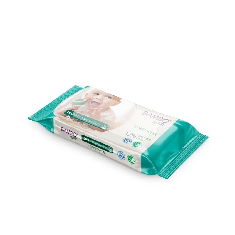 Bambo Nature Toalhitas Biodegradáveis 50 Toalhitas