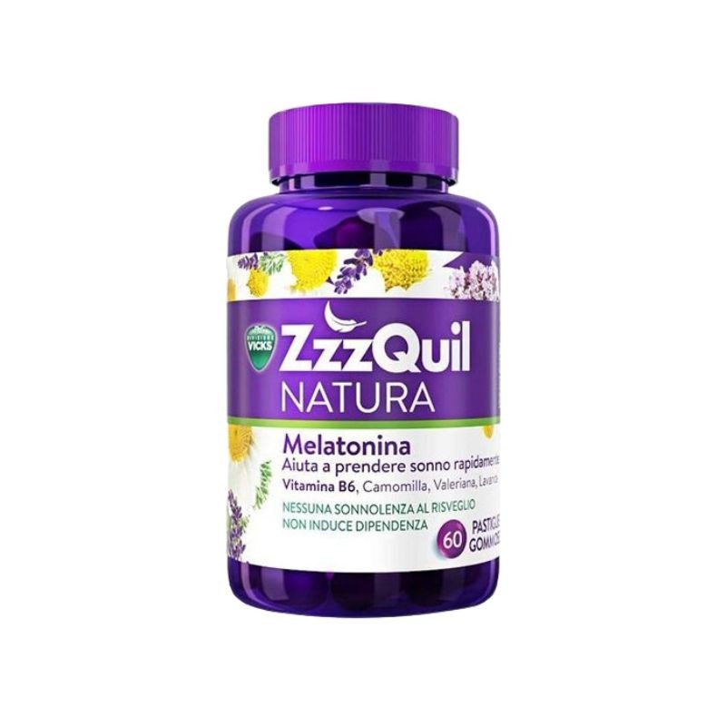 Vicks Zzzquil Natura Melatonina 60 Gomas