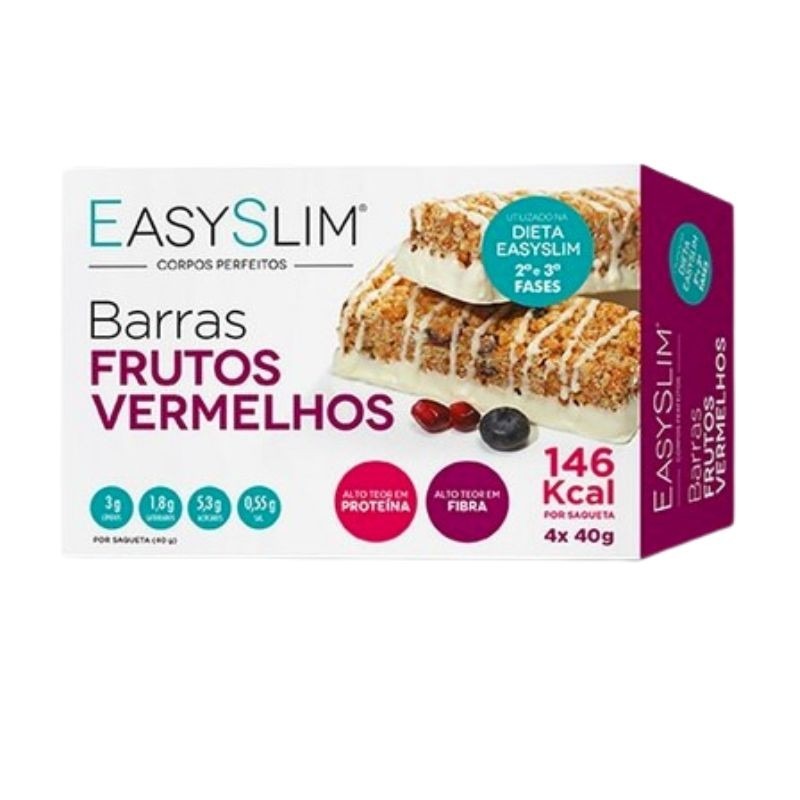 Easyslim Barras Frut Verm 40 Gx 4