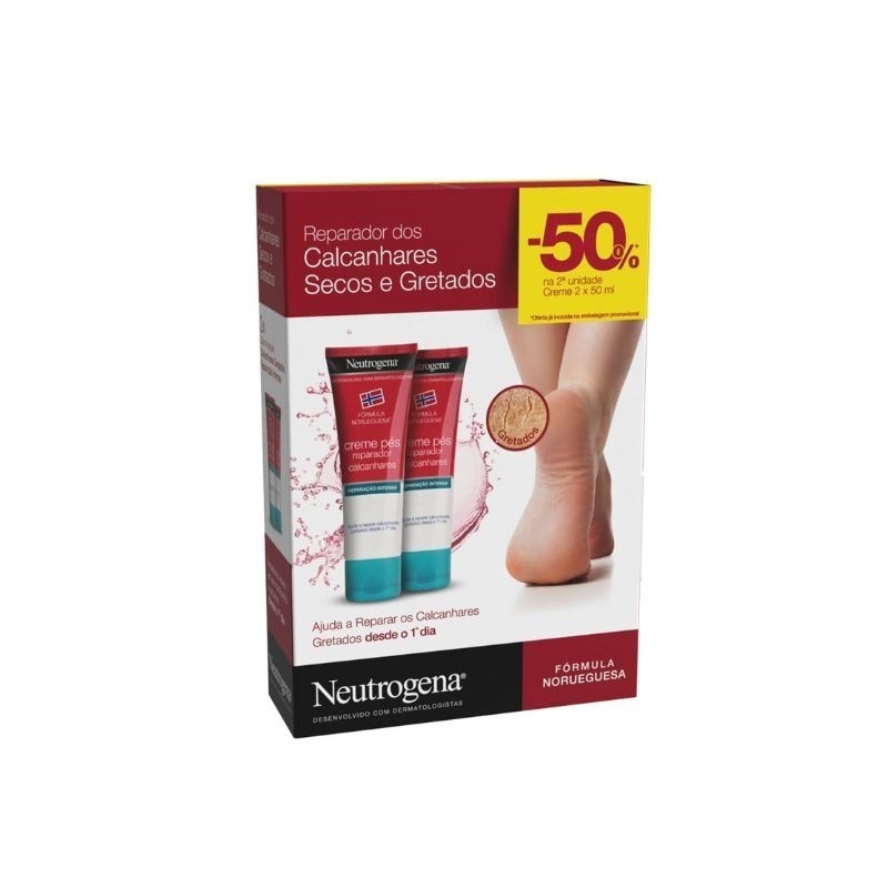Neutrogena Pack Creme Reparação Intensa Calcanhares Gretados 2x50ml
