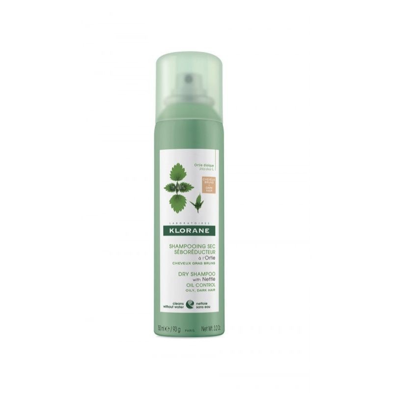 Klorane Shampoo Seco Ortiga Seborregulador Cabelos Castanhos 150ml