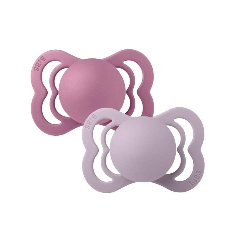 Bibs Supreme 2 Chupetas Fossil Grey/Mauve 6-18 meses