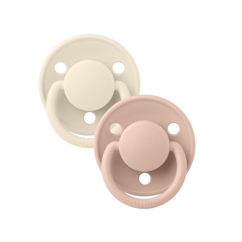 Bibs De Lux 2 Chupetas Ivory/Blush