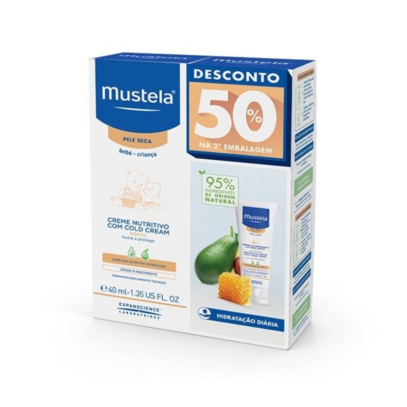 Mustela Creme de Rosto Cold Cream 40ml Mustela Creme de Rosto Cold Cream 40ml