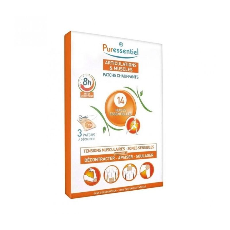 Puressentiel Pensos Térmicos Pure Heat Articulações & Músculos 3 unidades