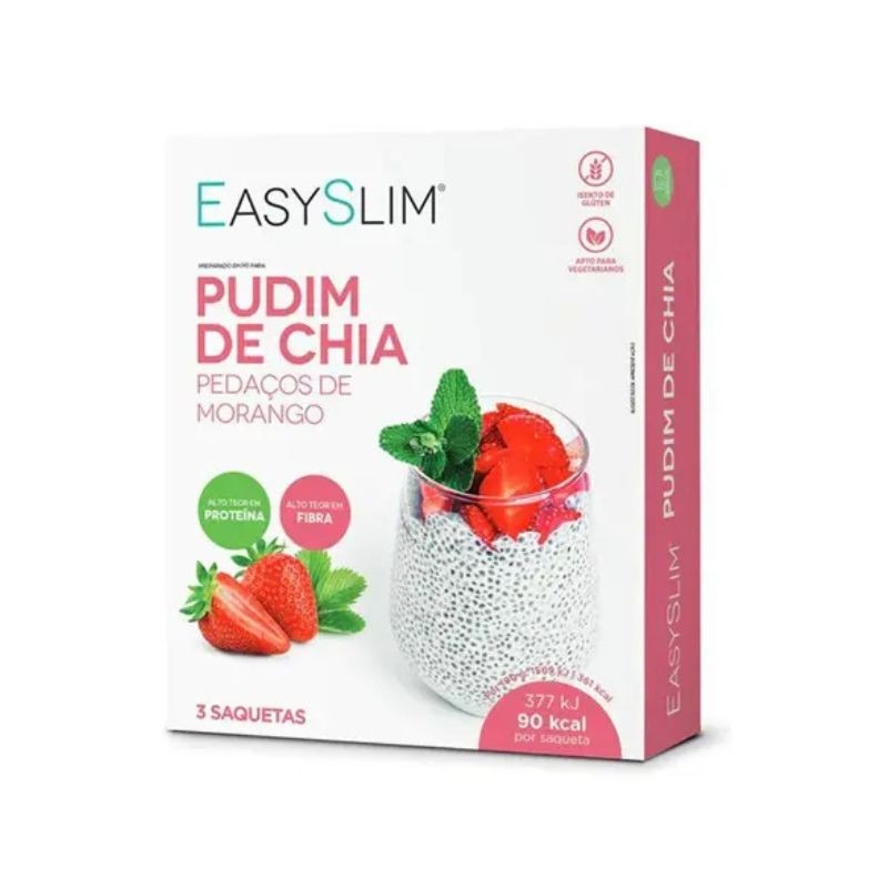 Easyslim Pudim de Chia Morango 3x25g