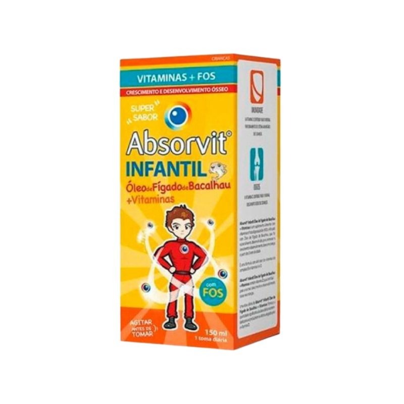 Absorvit Infantil Óleo de Fígado de Bacalhau + Vitaminas 150ml
