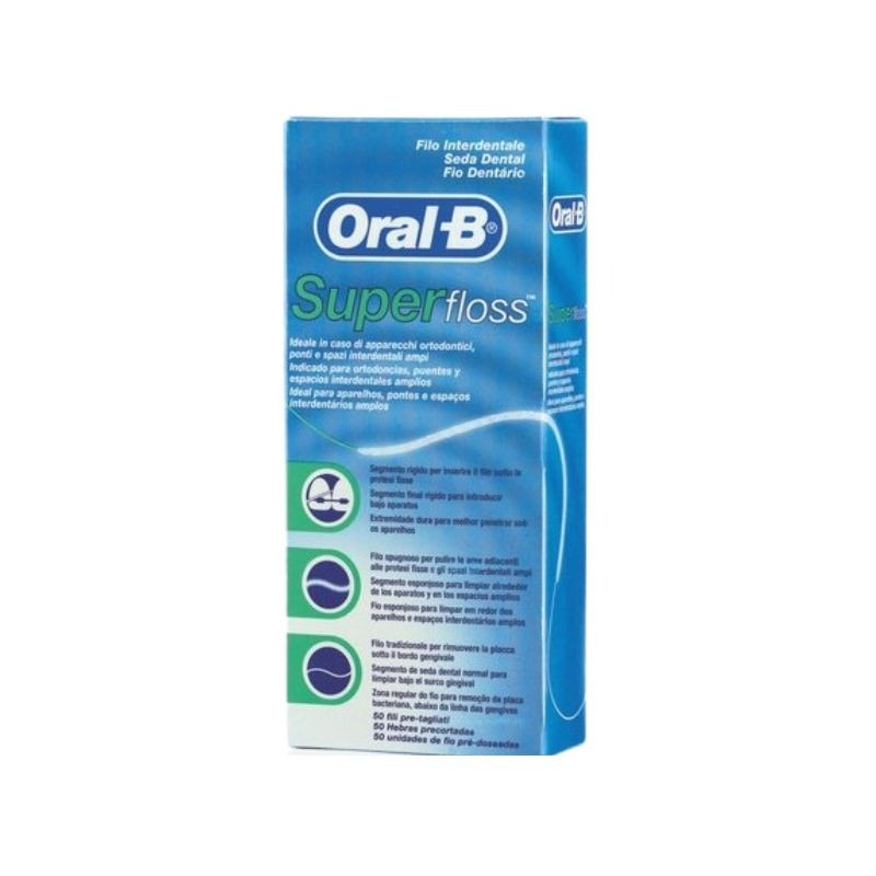 Oral-B Superfloss Fio Dentário 50 unidades