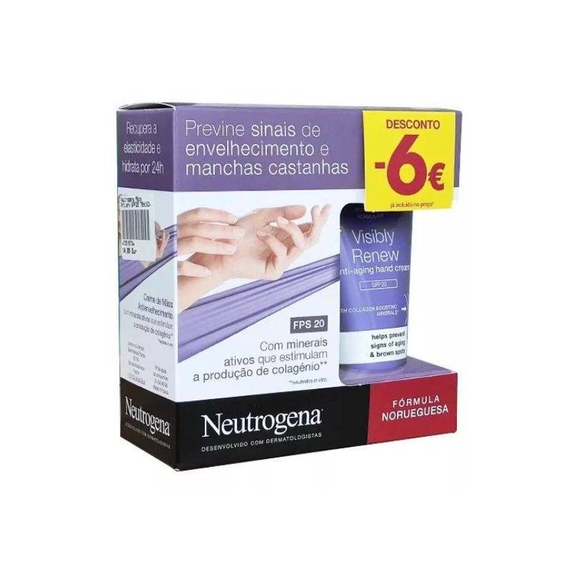 Neutrogena Visibly Renew Creme de Mãos Elasticidade Intensa SPF20 2x75ml