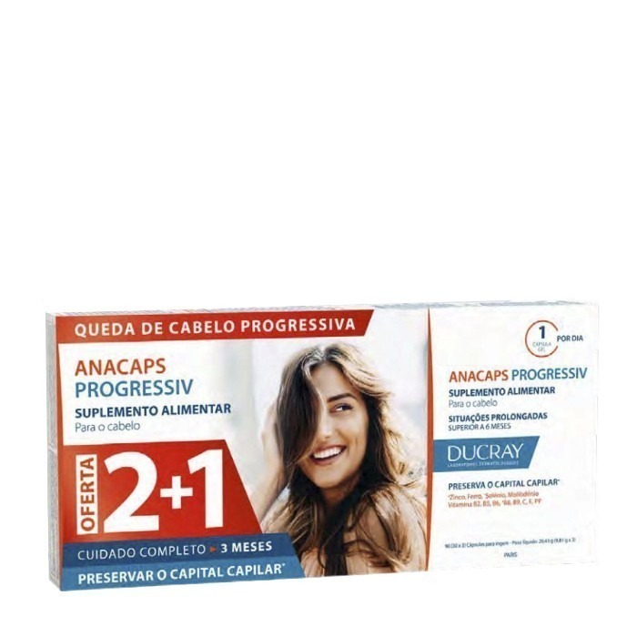 Ducray Anacaps Progressiv Antiqueda 3x30 cápsulas