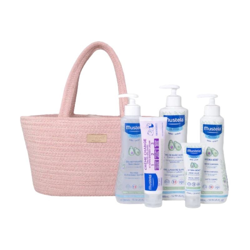 Mustela Bebé Cesta "Os Essenciais" Rosa