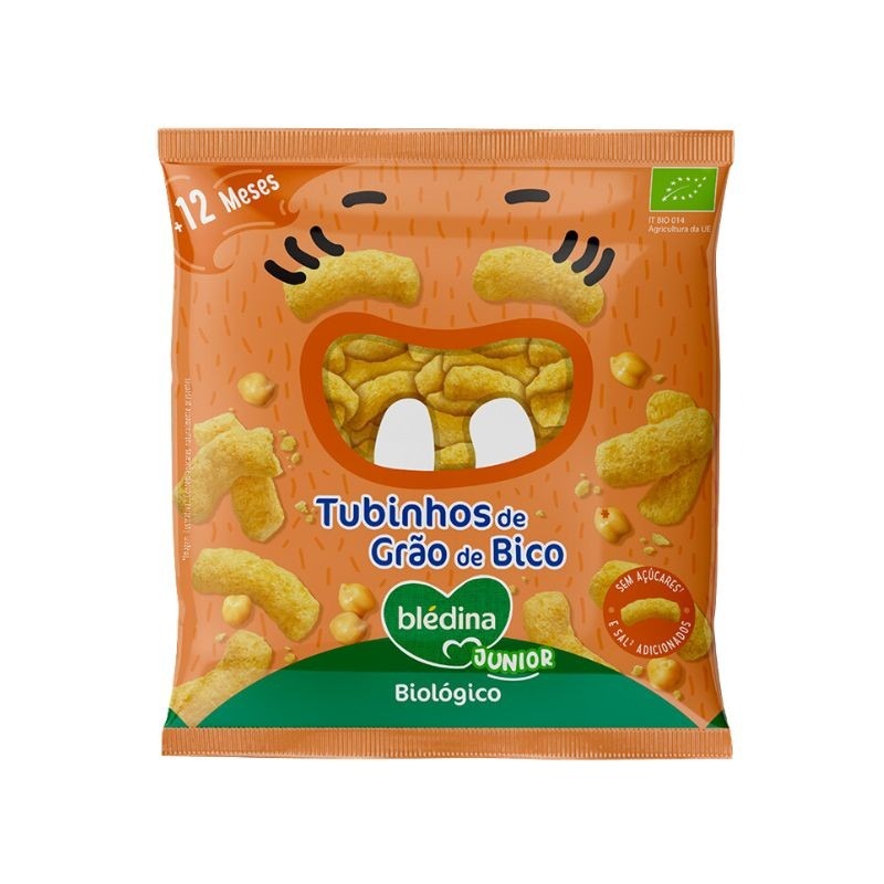 Blédina Snack Biológico Tubinhos de Grão de Bico 20g Blédina Snack Biológico Tubinhos de Grão de Bico 20g
