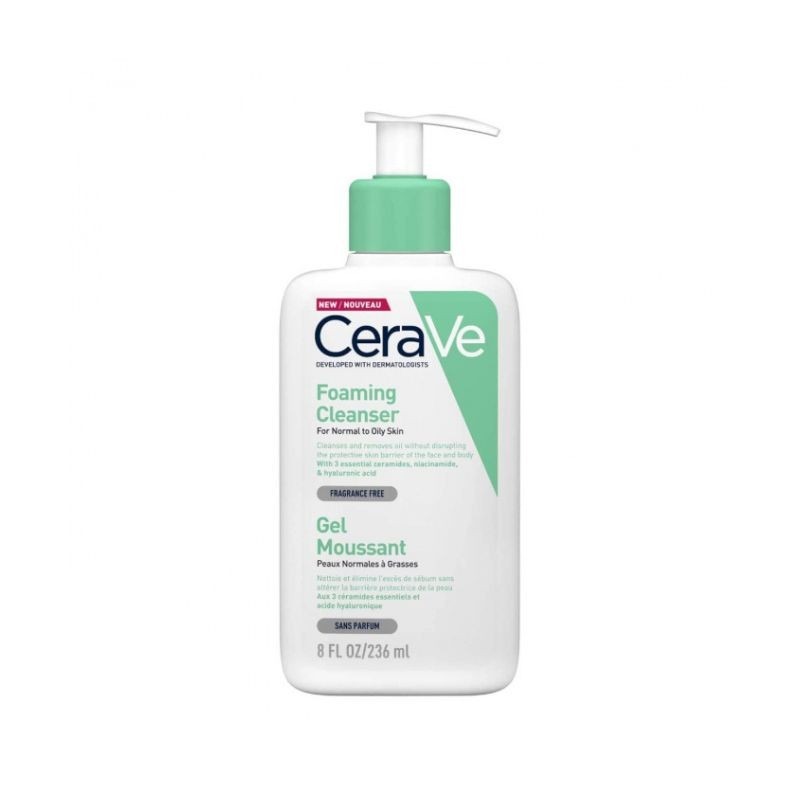 CeraVe Foaming Cleanser Gel Espuma de Limpeza Purificante 236ml