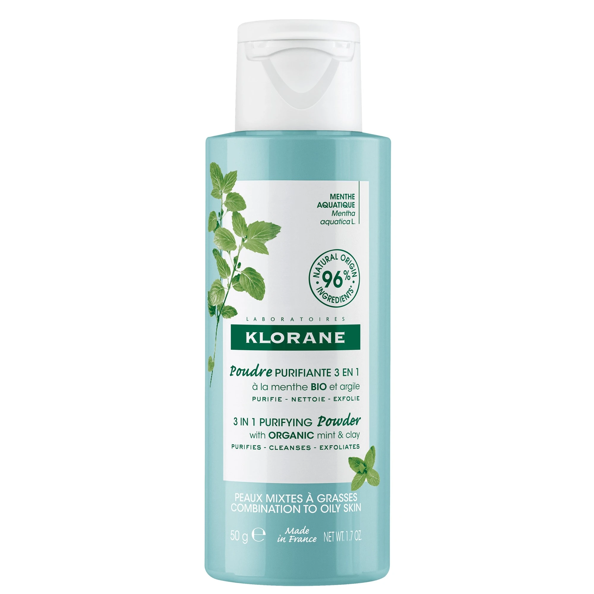 Klorane Detox Menta Aquática Pó Purificante 50g