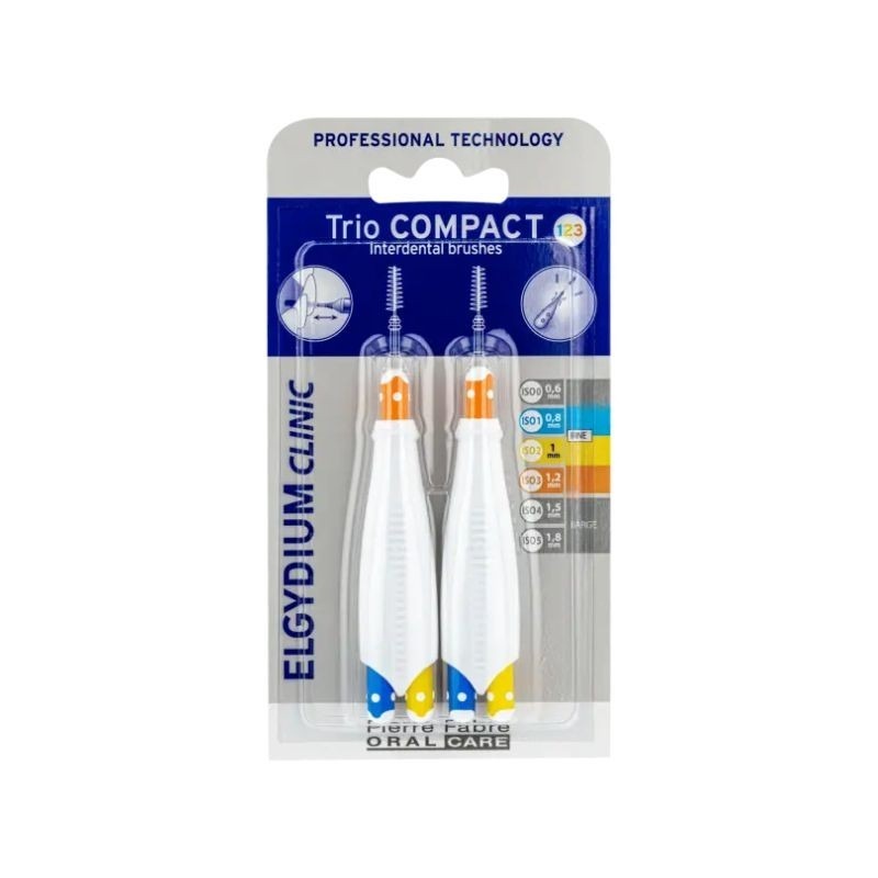 Elgydium Clinic Trio Compact Escovilhão Estreitos e Mistos 2 unidades