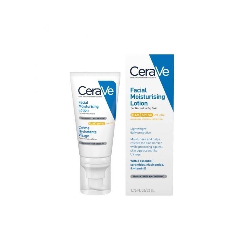 Cerave Locao Facial Am SPF50 52Ml