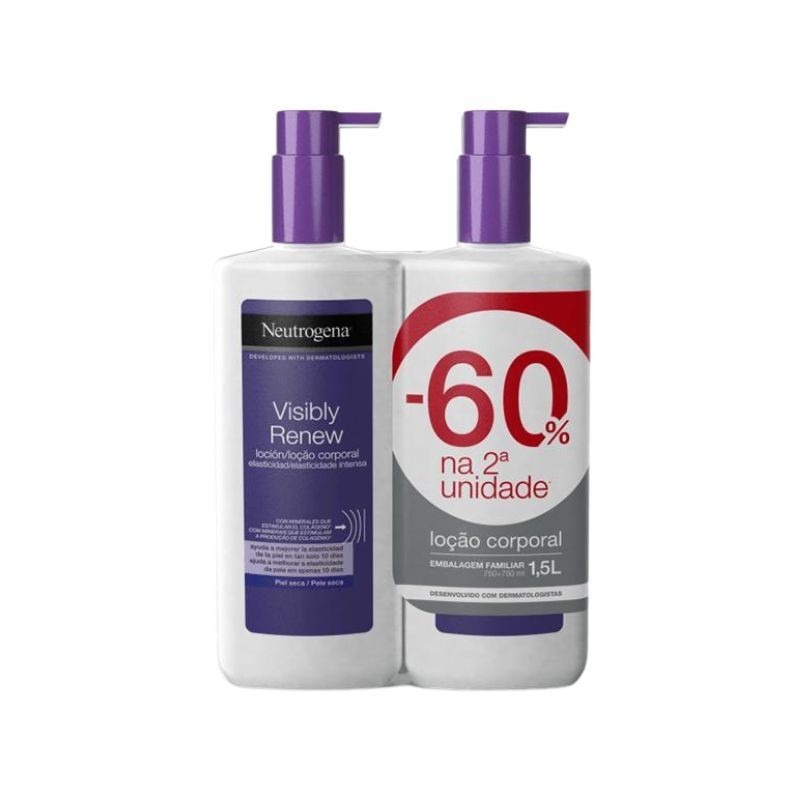 Neutrogena Visibly Renew Loção Corporal Elasticidade Intensa 2x750ml