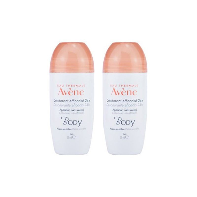Avène Body Desodorizante 24h Roll-On 2x50ml