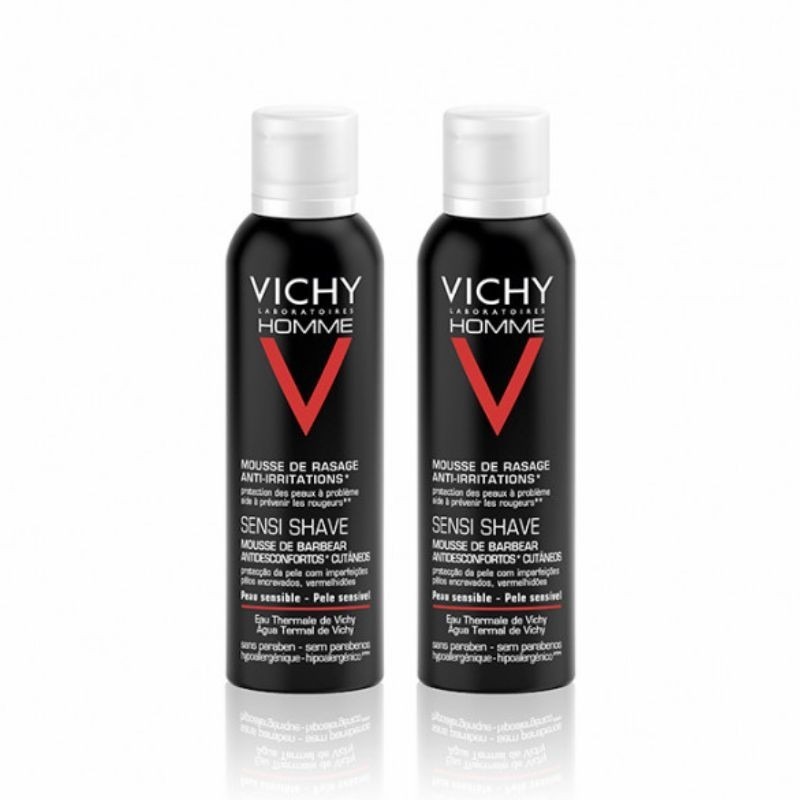 Vichy Homme Sensi Shave Mousse de Barbear 2x200ml