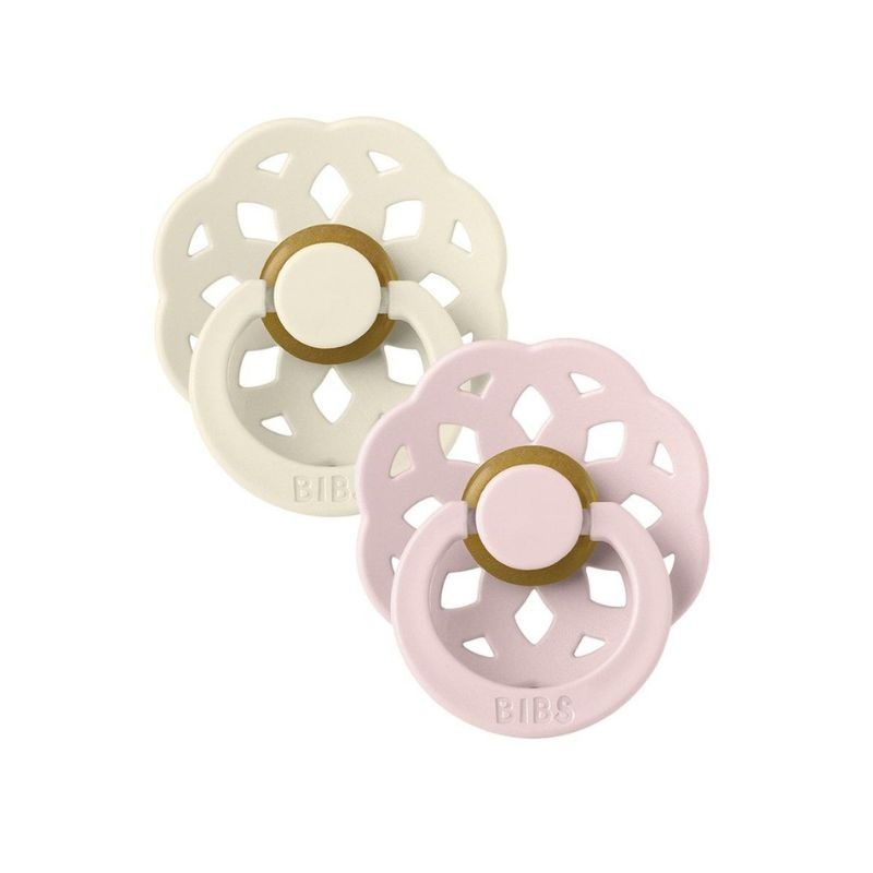 Bibs Boheme 2 Chupetas Ivory/Blossom 6-18 meses