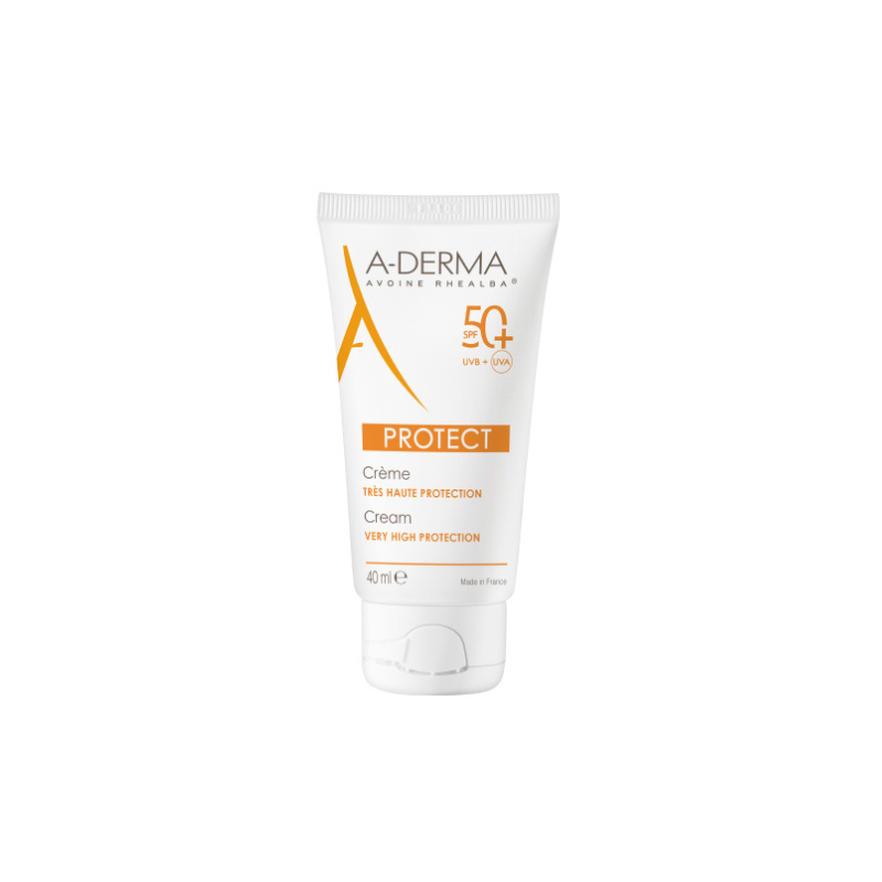 A-derma Protect Creme de Rosto Pele Normal a Seca SPF50+ 40ml