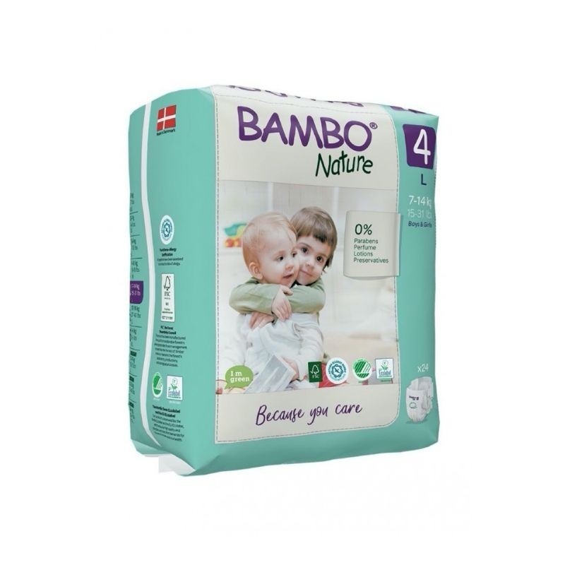 Bambo Nature Fraldas 4 L 7-14kg 24 Fraldas