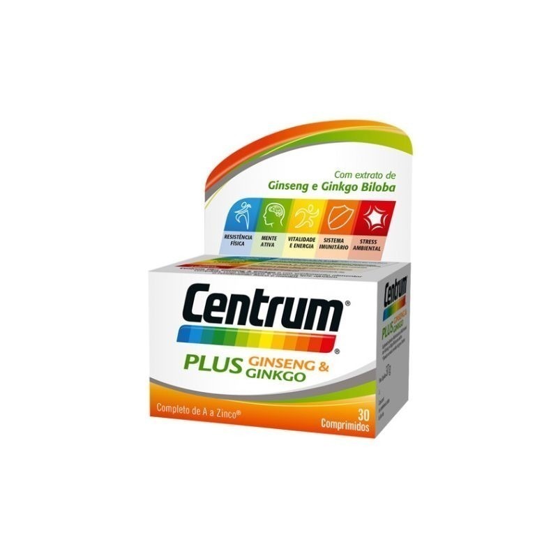 Centrum Plus Ginseng & Ginkgo 30 comprimidos