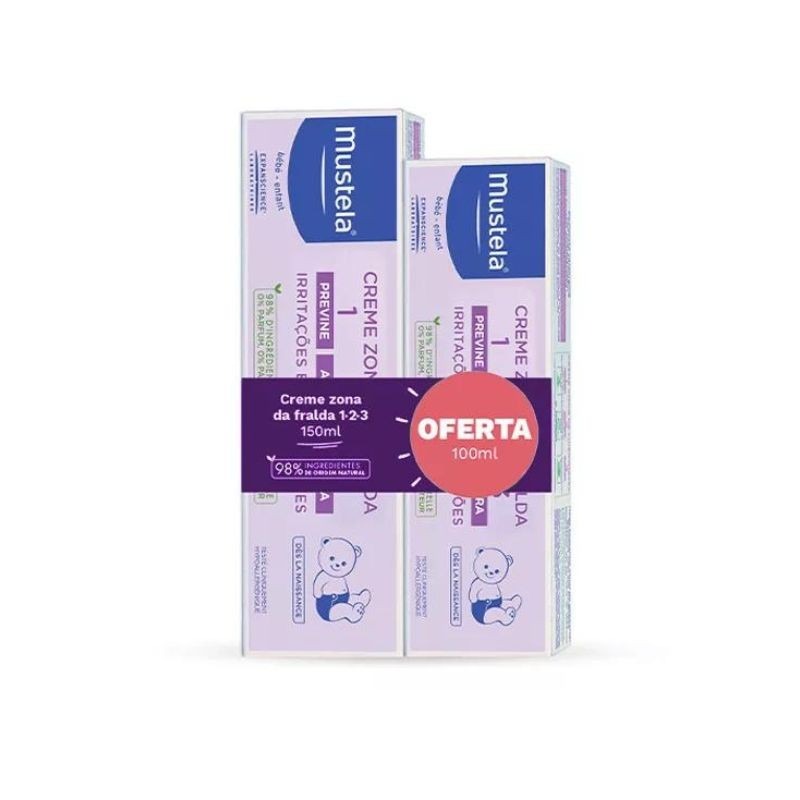 Mustela Muda Cr Fralda 123 100Ml+50Ml