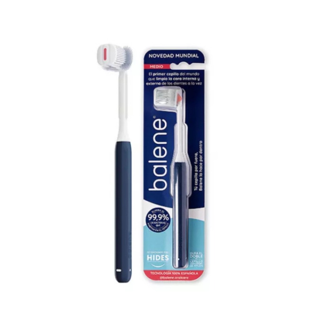 Balene by Bexident Escova de Dentes Média Marinho
