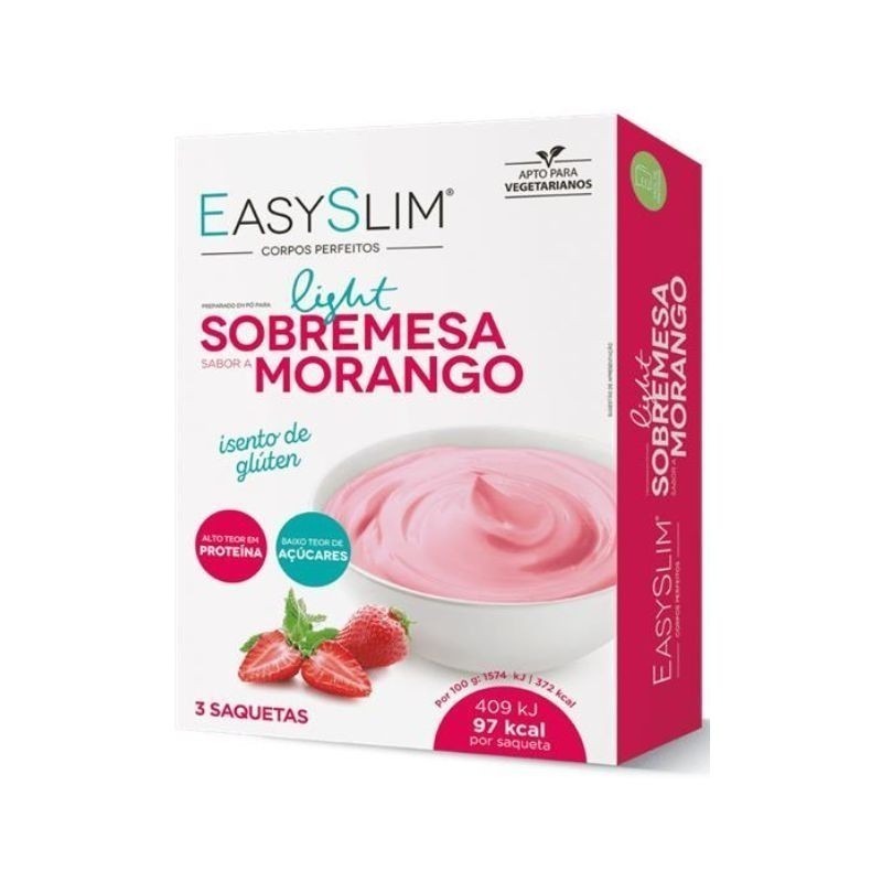 EasySlim Sobremesa Light Morango 3x25g