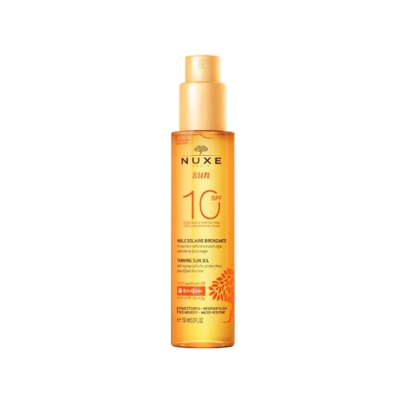 Nuxe Sun Óleo Bronzeador para Rosto e Corpo SPF10 150ml