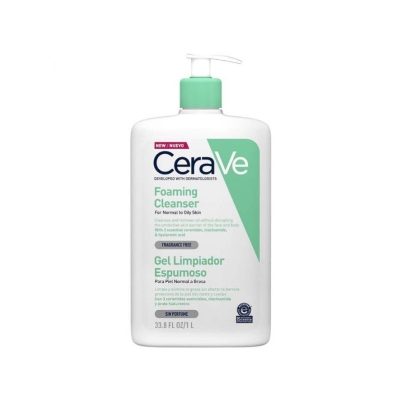 CeraVe Foaming Cleanser Gel Espuma de Limpeza Purificante 1000ml
