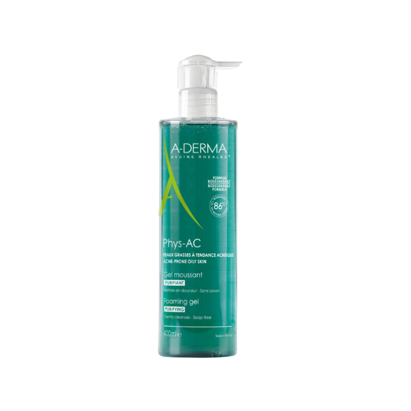 A-derma Phys-AC Gel Espuma Purificante 400ml