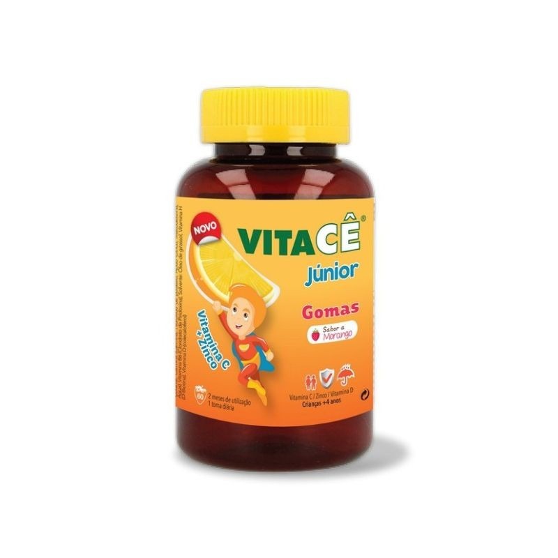 Vitacê Júnior Gomas Morango 60 Gomas