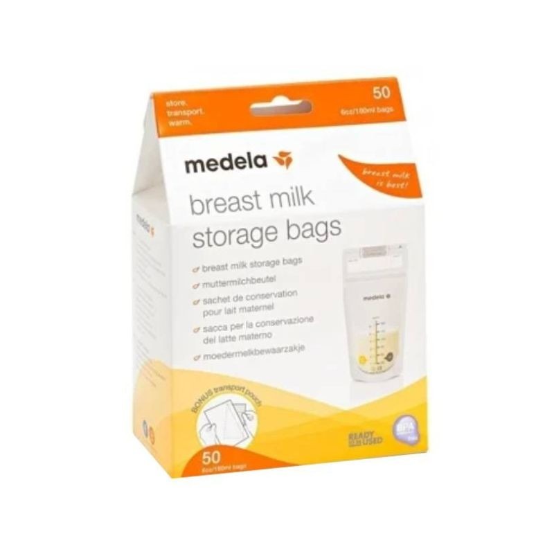Medela Sacos de Conservação de Leite Materno 180ml 50 unidades