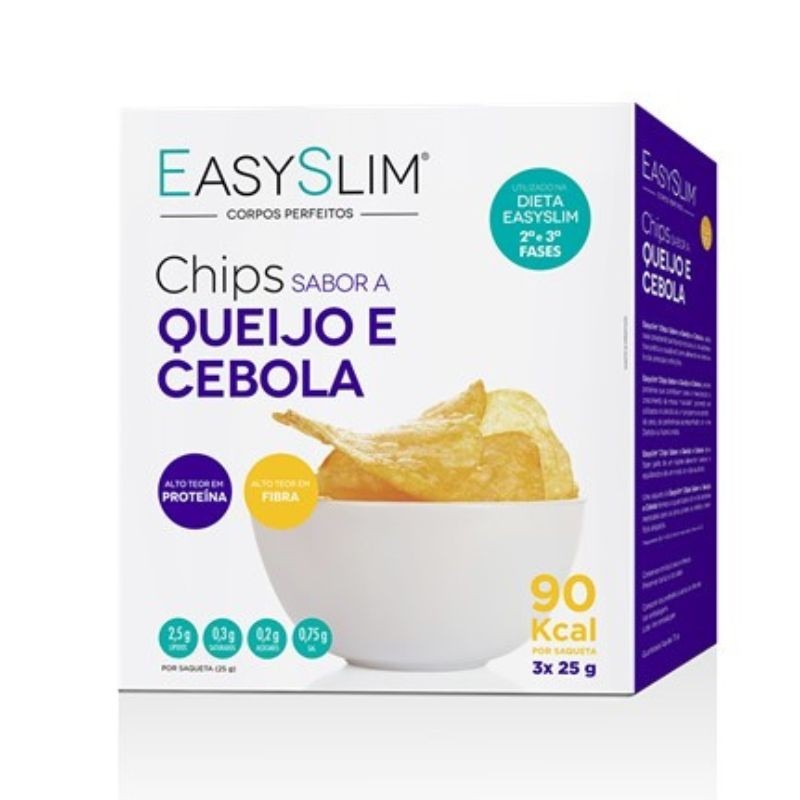 Easyslim Chips Queijo e Cebola 25g