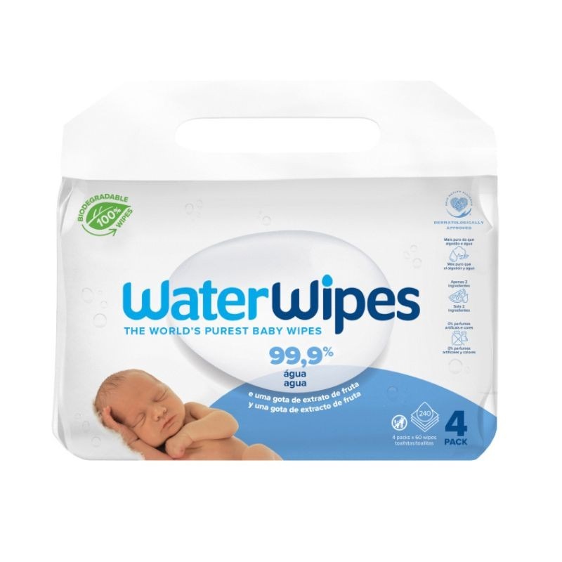 WaterWipes Bio Toalhitas para Bebé 4x60 unidades
